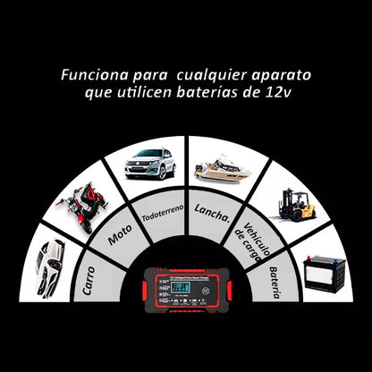 Cargador Inteligente Reparador Baterías 12v Moto Carros